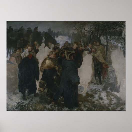 Toespraak voor de strijd tegen Leuthen, 1858 Poster (Voorkant)