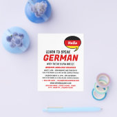 Toespraakballon, Duitse taalcursus Flyer (Enkel)