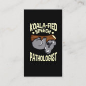 Toespraakpatholoog Cute Koala Talendocent Visitekaartje (Voorkant)