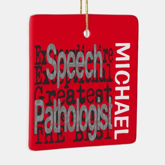 Toespraakpatholoog Extraordinaire CUSTOM Keramisch Ornament (Rechts)