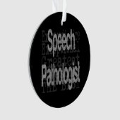 Toespraakpatholoog extraordinaire ornament (voorkant)
