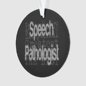 Toespraakpatholoog extraordinaire ornament (voorkant)