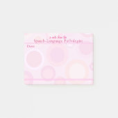 Toespraaktaalpatholoog pastel sticky Notes (Voorkant)