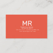 Toespraakvertaler Bilingual Language Teacher Visitekaartje (Achterkant)