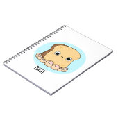 Toest Funny Toast met Toes Pun Notitieboek (Linkerzijde)
