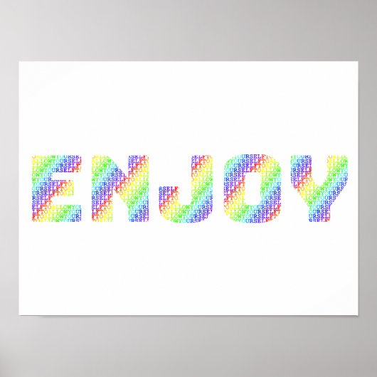 Toestaan om te spelen: Sta jezelf toe om Rainbo te Poster (Voorkant)