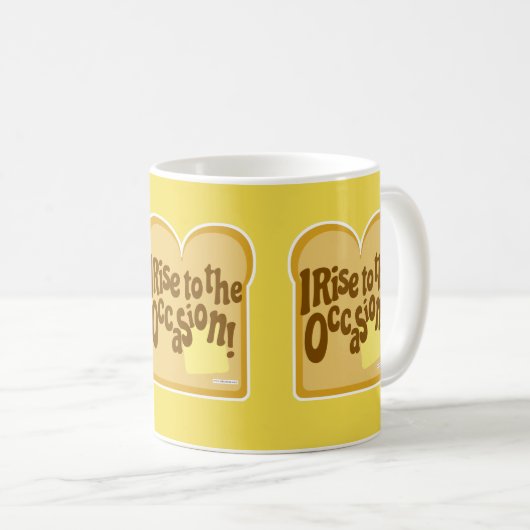 Toestaanslogan op toast-slogan koffiemok (Voorkant rechts)