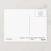 Toestand - De tempel van Hephaestus Briefkaart (Achterkant)