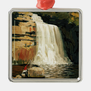 Toestand op Poster waterval Metalen Ornament