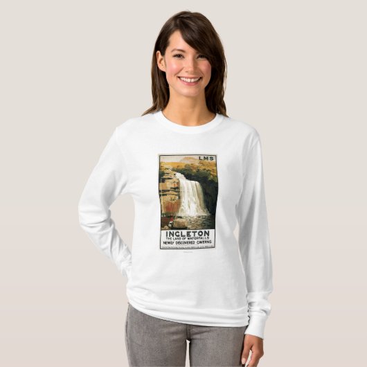 Toestand op Poster waterval T-shirt (Voorkant volledig)