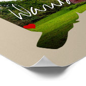 Toestand van Connecticut Foto invoegen en naam sta Poster (Hoek)