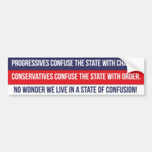 Toestand van de Bumpersticker van verwardheid