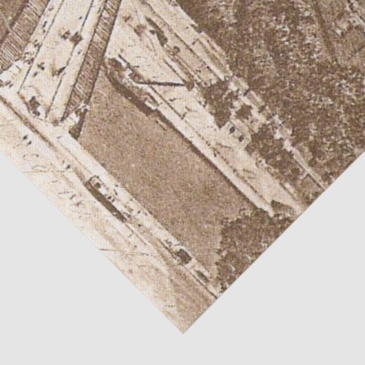 Toestekomstdocument van de lente in Parijs Tissuepapier (Detail)