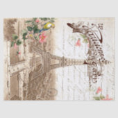 Toestekomstdocument van de lente in Parijs Tissuepapier (Voorkant)