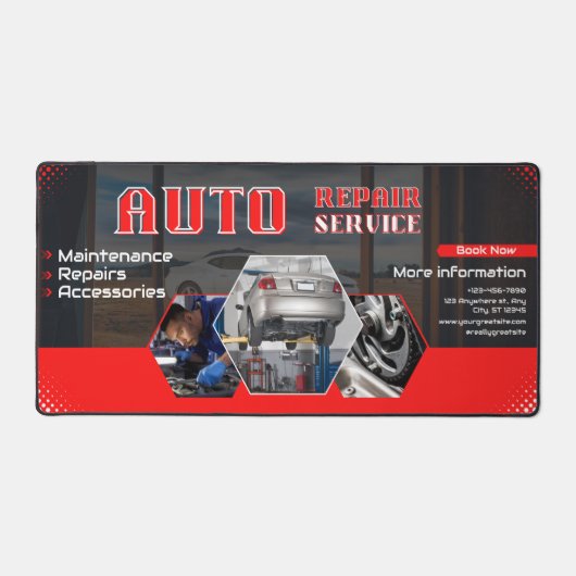 Toestel omhoog & personaliseer: Douanefotocollage  Bureaumat (Voorkant)