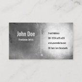 Toestel van de dood: Gothische schedel Visitekaartje (Achterkant)