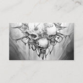 Toestel van de dood: Gothische schedel Visitekaartje (Voorkant)