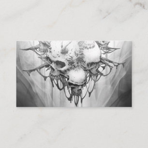 Toestel van overlijden: Gothic Skull Visitekaartje