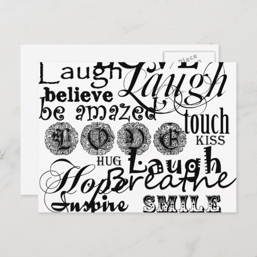  toestel voor levensadvies en cadeaus briefkaart (Voorkant / Achterkant)