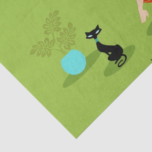 Toestel voor relezing van damesweefsel tissuepapier (Detail)