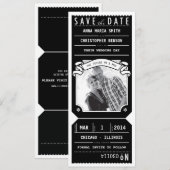 Toestel voor theaterafspeelbiljet Foto opslaan Dat Save The Date (Voorkant / Achterkant)