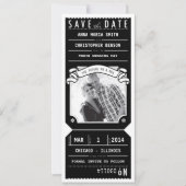 Toestel voor theaterafspeelbiljet Foto opslaan Dat Save The Date (Voorkant)