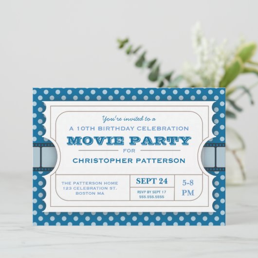 Toestel voor toelating filmpartij | Blauw Kaart (Staand voorkant)