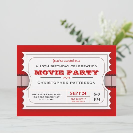 Toestel voor toelating filmpartij kaart (Staand voorkant)