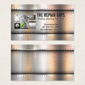 Toestellen | Hardwarehulpmiddelen | Metalen rivett Visitekaartje (Voorkant /achterkant)