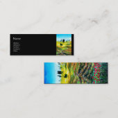 TOESTELLEN VAN LANDSCHAP MET POPPEN MINI VISITEKAARTJE (Voorkant / Achterkant)