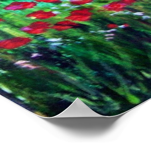 TOESTELLEN VAN LANDSCHAP MET POPPEN POSTER (Hoek)