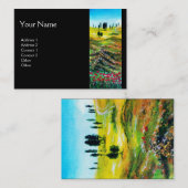 TOESTELLEN VAN LANDSCHAP MET POPPEN VISITEKAARTJE (Voorkant / Achterkant)