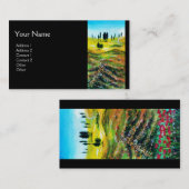 TOESTELLEN VAN LANDSCHAP MET POPPEN VISITEKAARTJE (Voorkant / Achterkant)