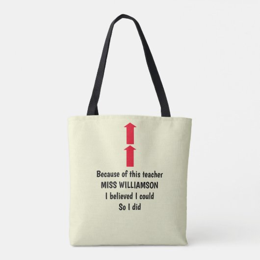 TOESTELLING VAN DE LERAAR TOTE BAG (Achterkant)