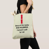TOESTELLING VAN DE LERAAR TOTE BAG (Dichtbij)