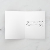 ** TOESTEMMING EN JOY** IN CHRISTMAS FEESTDAGEN KAART (Binnen)