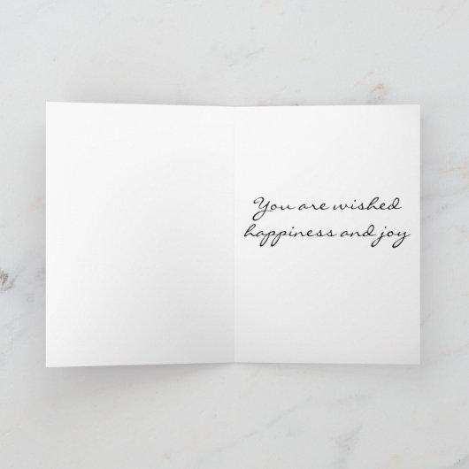 ** TOESTEMMING EN JOY** IN CHRISTMAS FEESTDAGEN KAART (Binnen)