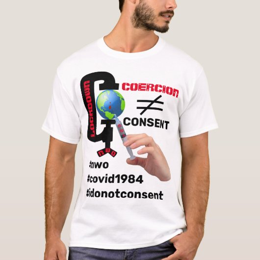 Toestemming geen dwang (licht) T-shirt (Voorkant)