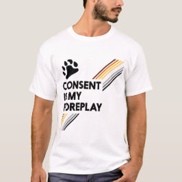 Toestemming is mijn voorspel licht t-shirt