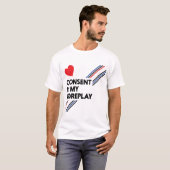 Toestemming: mijn voorspel lichtleder t-shirt (Voorkant volledig)