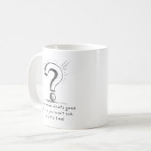 Toestemming om te spreken koffiemok (Voorkant links)