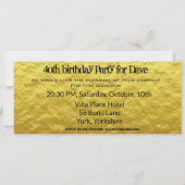 Toestemming op feestdag - Gold & zwarte foto Kaart (Achterkant)