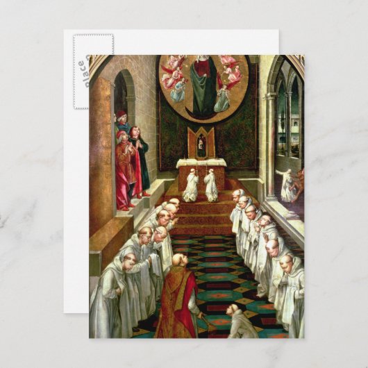 Toestemming van de maagd tot de Gemeenschap Briefkaart (Voorkant / Achterkant)