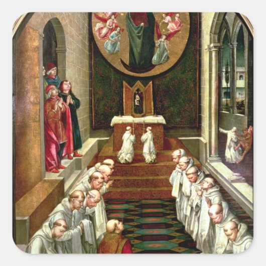 Toestemming van de maagd tot de Gemeenschap Vierkante Sticker (Voorkant)