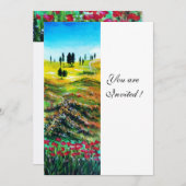 TOESTEMMING VAN HET LANDSCHAP MET POPPEN, wit Kaart (Voorkant / Achterkant)