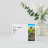 TOESTEMMING VAN HET LANDSCHAP MET POPPEN, wit Visitekaartje (Staand voorkant)