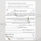 Toestemmingsformulier Gezichtsbehandeling Marmer D Flyer (Achterkant)