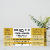 Toestemmingstabel nodigt [Gold] uit Kaart (Staand voorkant)