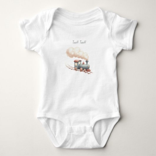 Toet! Toet! Trein Baby Body Romper (Voorkant)