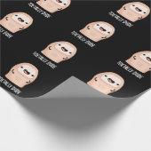 Toetally Guy Funny Big Toe Pun Dark BG Cadeaupapier (Hoek)